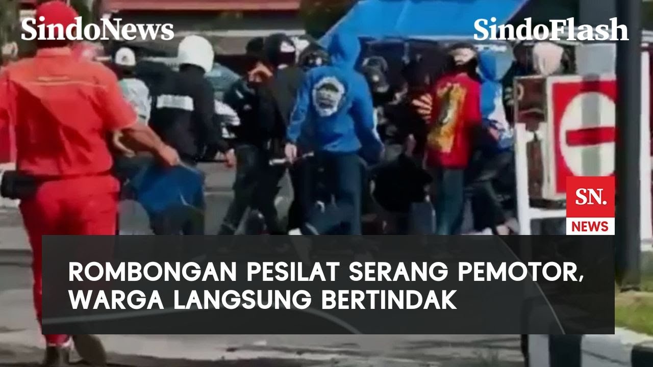 Konvoi Pesilat di Jombang Anarkis, Pemotor Jadi Korban Pengeroyokan | SindoFlash