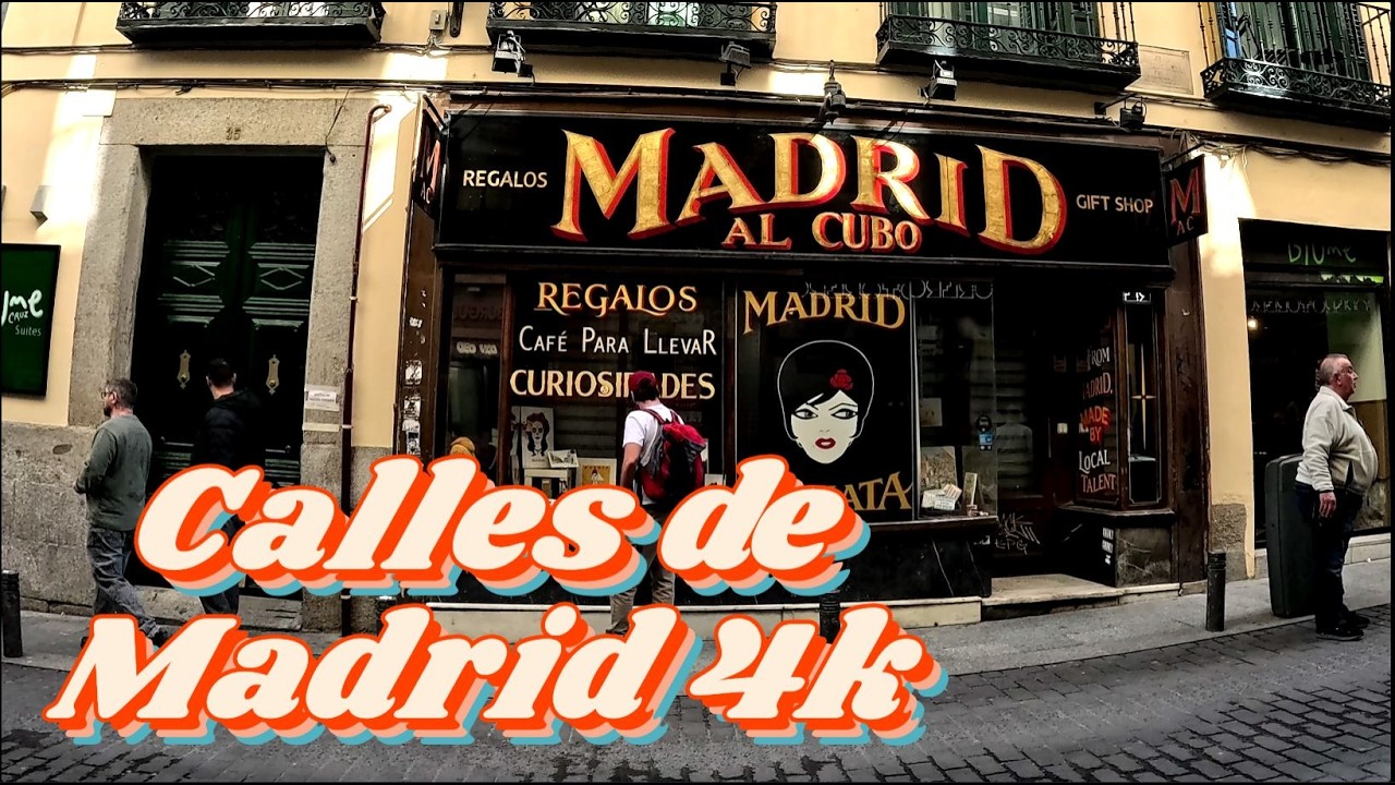 Calles de Madrid  Walking tour 4K