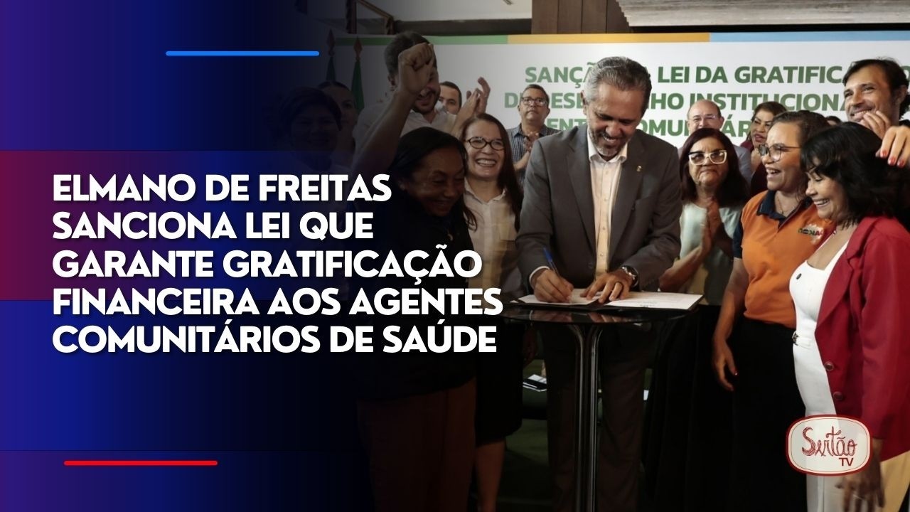 Elmano de Freitas sanciona lei que garante gratificação financeira aos agentes comunitários de saúde