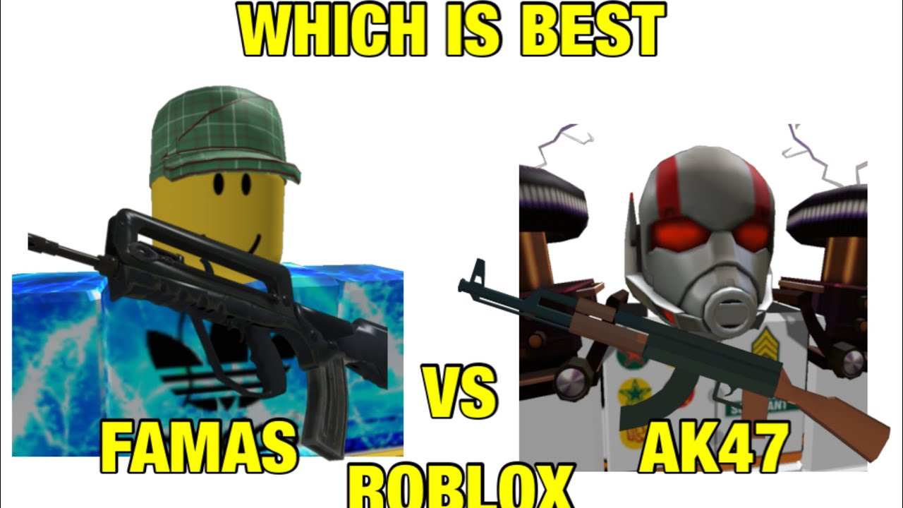 ROBLOX MAD CITY : [EVERYONE WANT TO KNOW!] FAMAS VS AK47 (WHICH IS BEST)