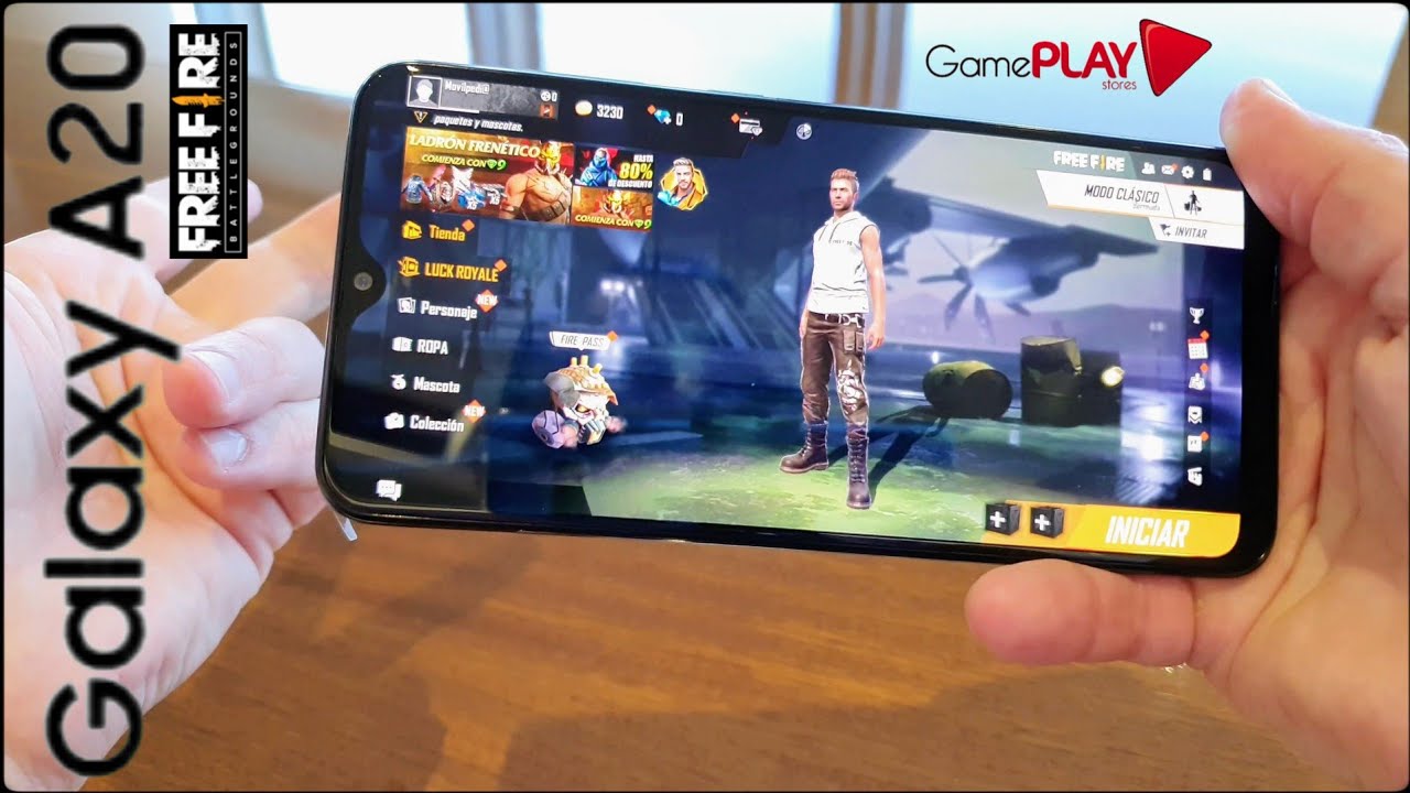 ACTUALIZACIÓN DE FREE FIRE 08/20  EN EL EQUIPO SAMSUNG GALAXY A20