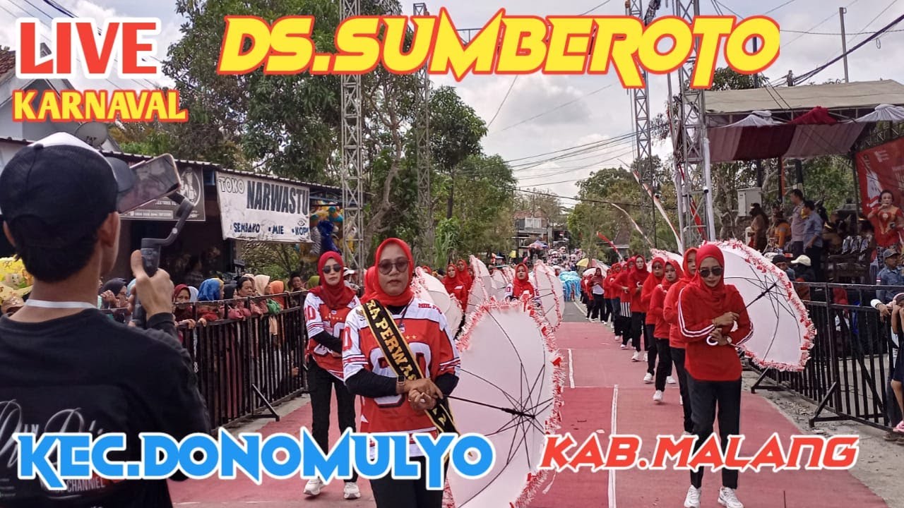 🔴LIVE KARNAVAL DS.SUMBEROTO DONOMULYO KAB.MALANG JATIM  #karnavalhariini