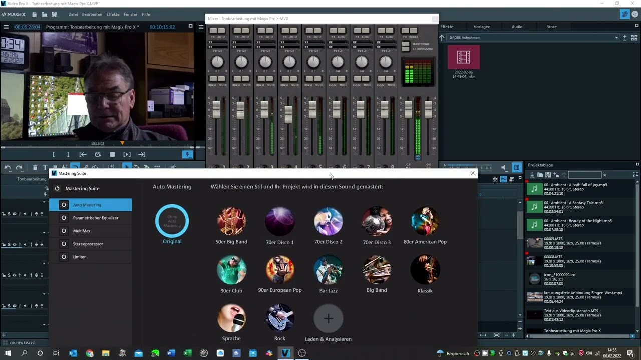 Tonbearbeitung mit Magix Pro X