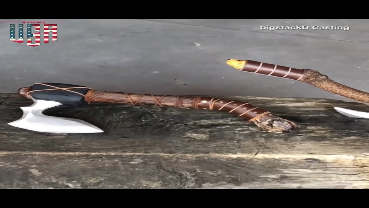 ||Viral in USA|| casting AXE  from scrap metal