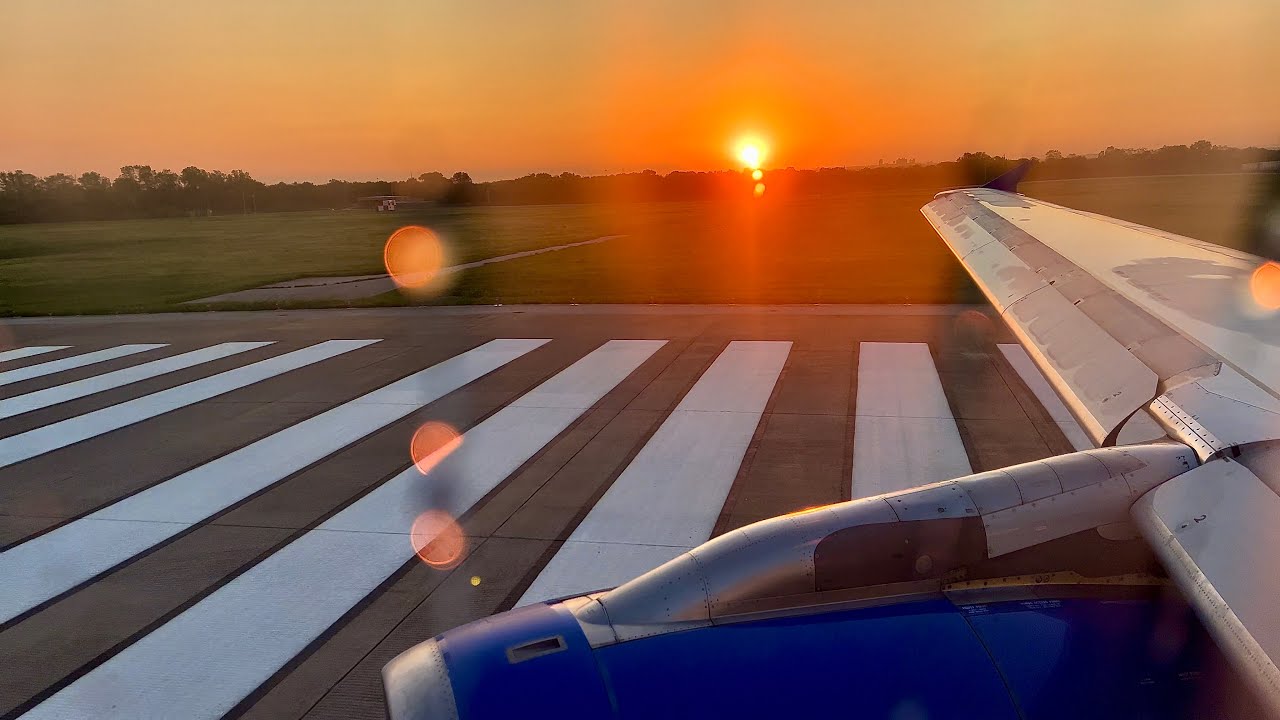 [4K] – Awesome Tulsa Sunrise Takeoff – United Airlines – Airbus A319-100 – N875UA – SCS Ep. 963