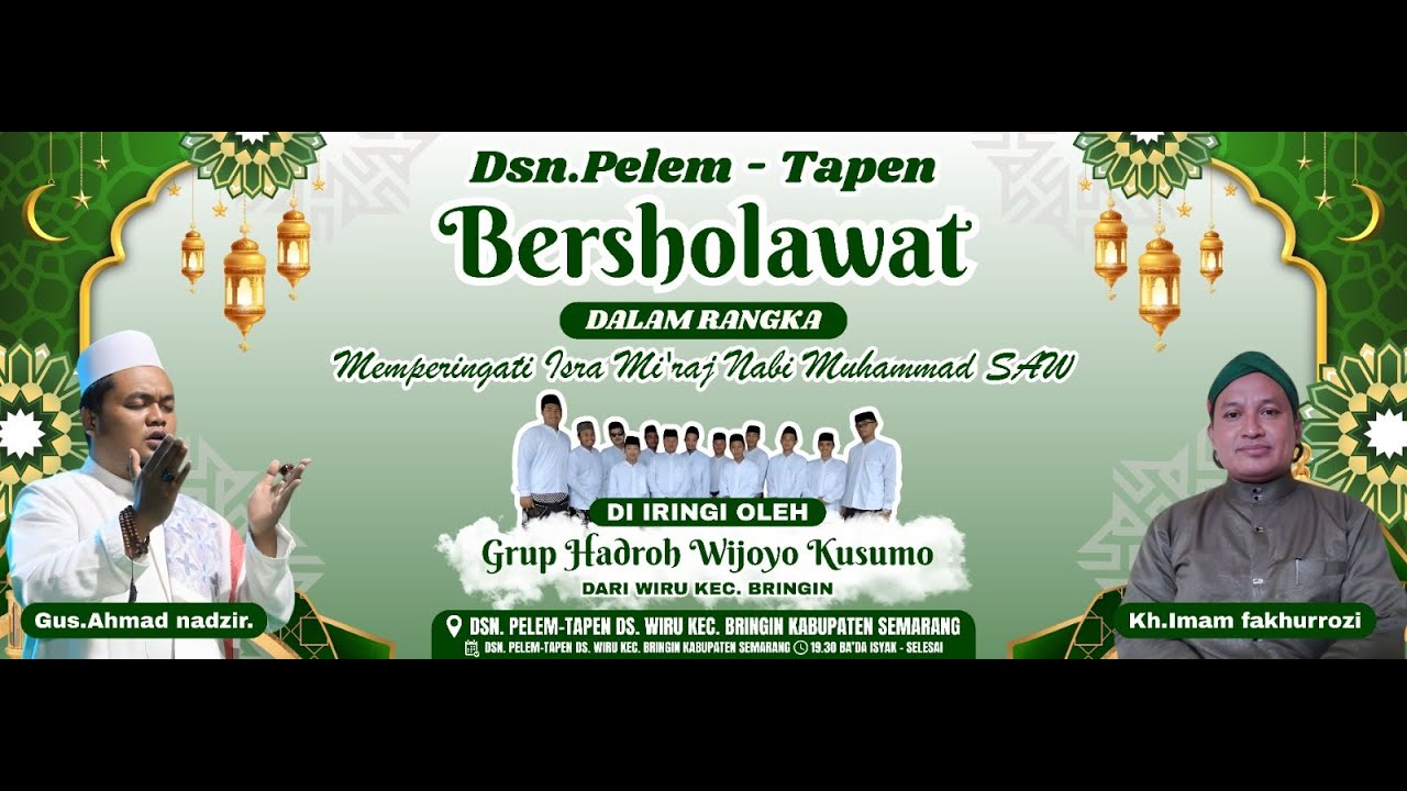 🔴 DSN PALEM TAPEN WIRU BRINGIN BERSHOLAWAT DALAM RANGKA ISRA MI'RAJ NABI MUHAMMAD SAW
