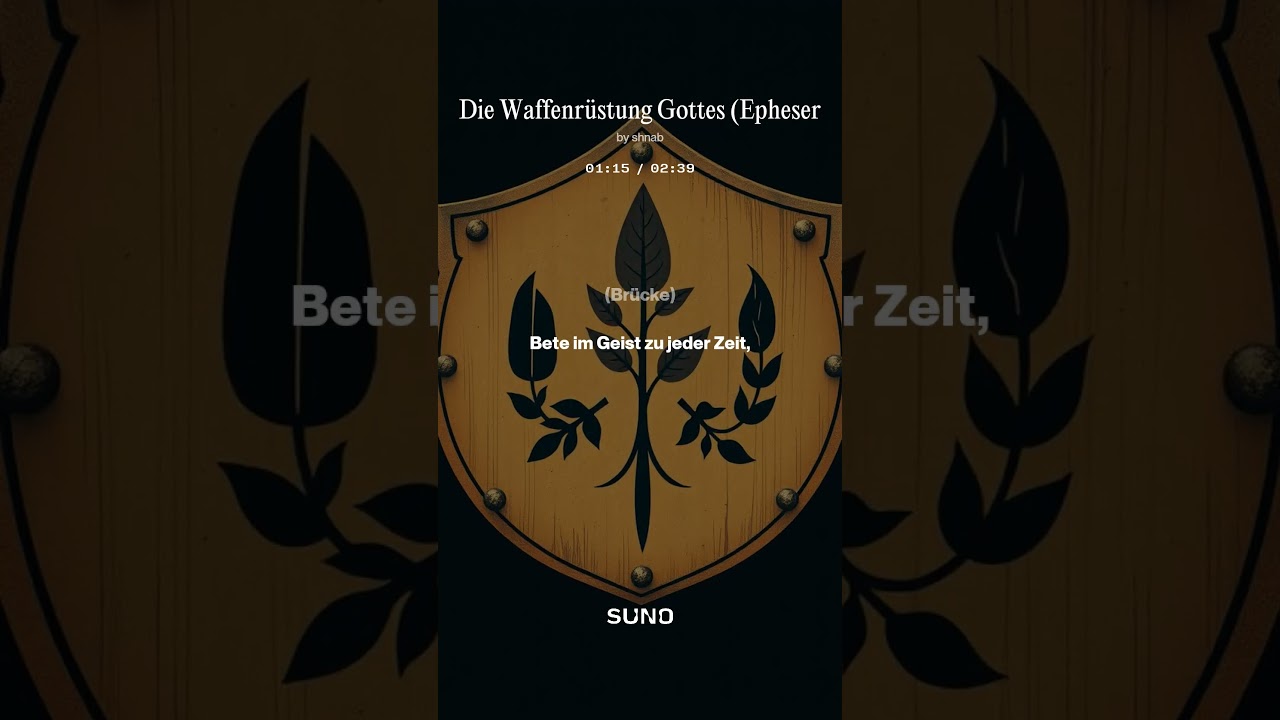 Die Waffenrüstung Gottes (Epheser 6) | Christliches Lied von Shnab | Glaube & Stärke