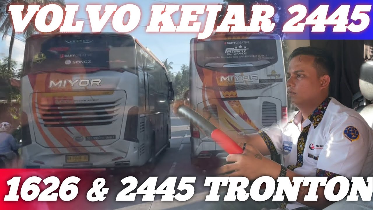 volvo kejar 2445 volvo vs 1626 2445 tronton mercy seru abis 