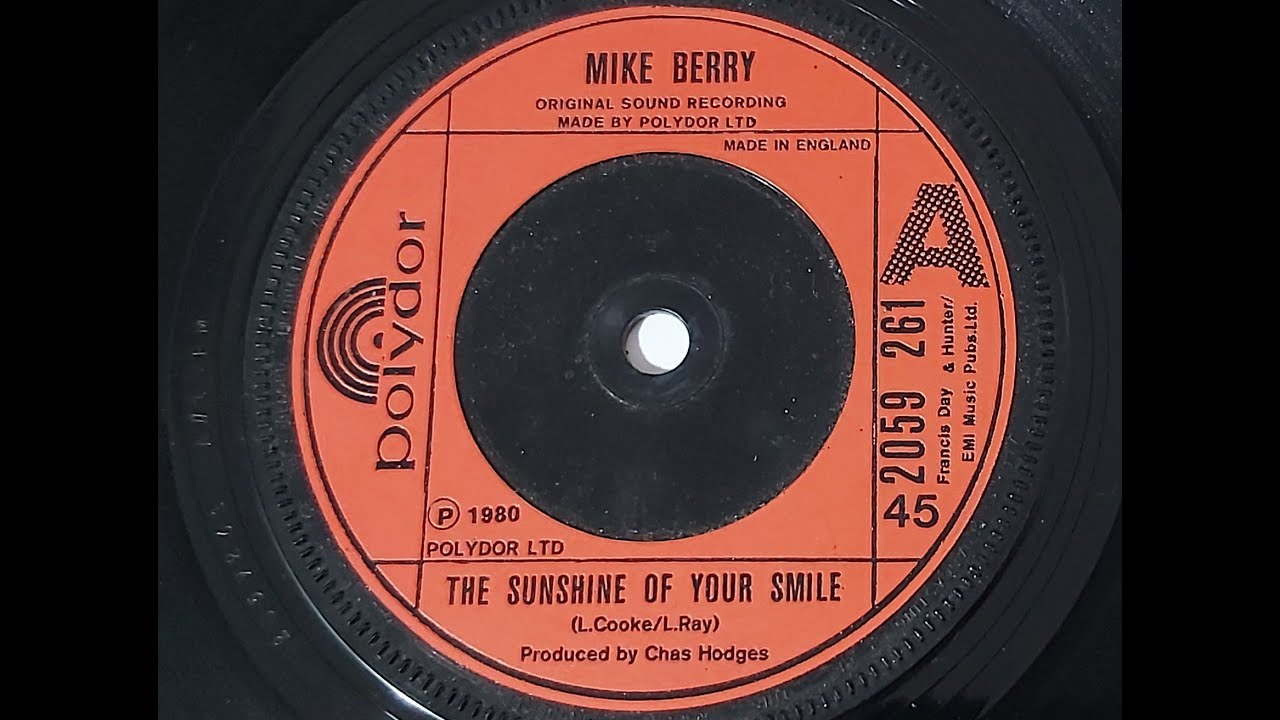 Mike Berry 'The Sunshine Of Your Smile'   45 rpm