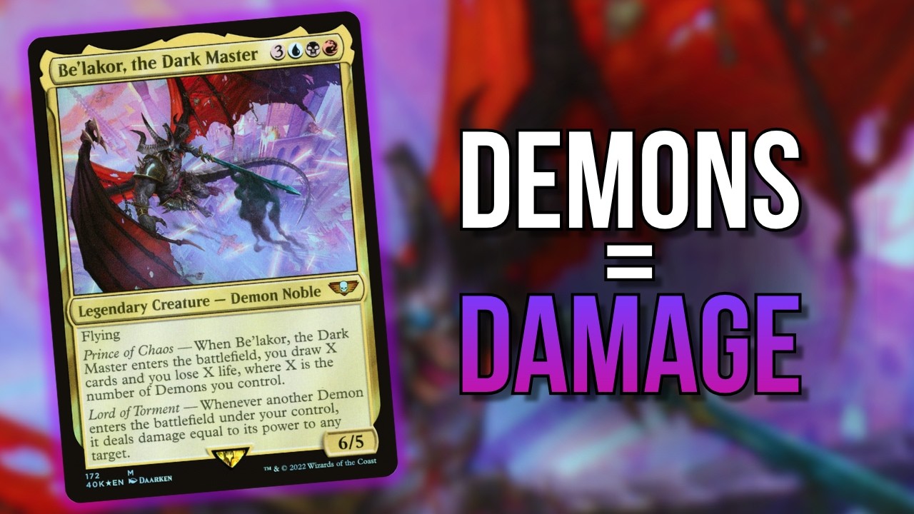 Demons. Damage. Domination! | Be'lakor Commander Deck Tech