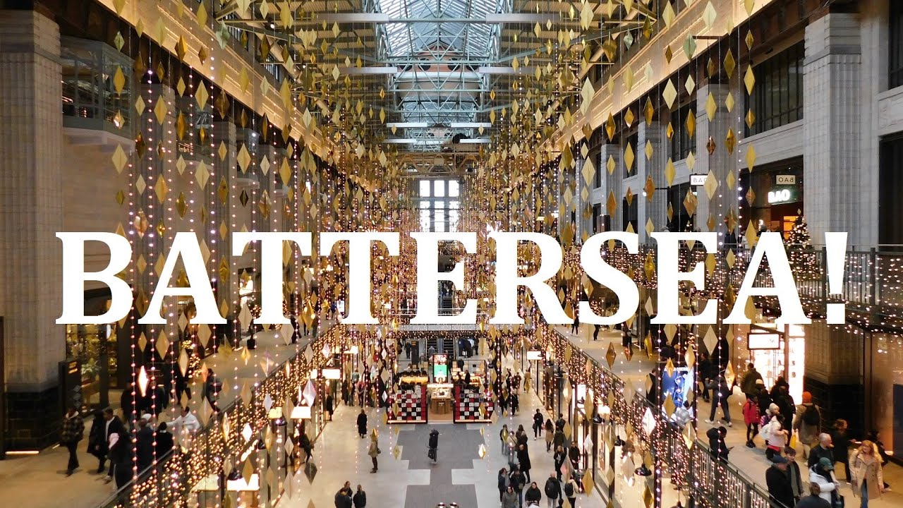 Christmas at Battersea Power Station, London! (2025) *FULL FESTIVE CHRISTMAS LIGHTS TOUR*
