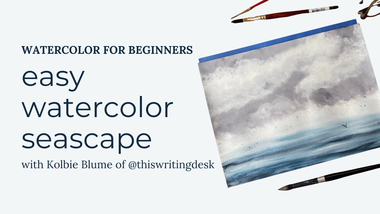 Easy Watercolor Seascape