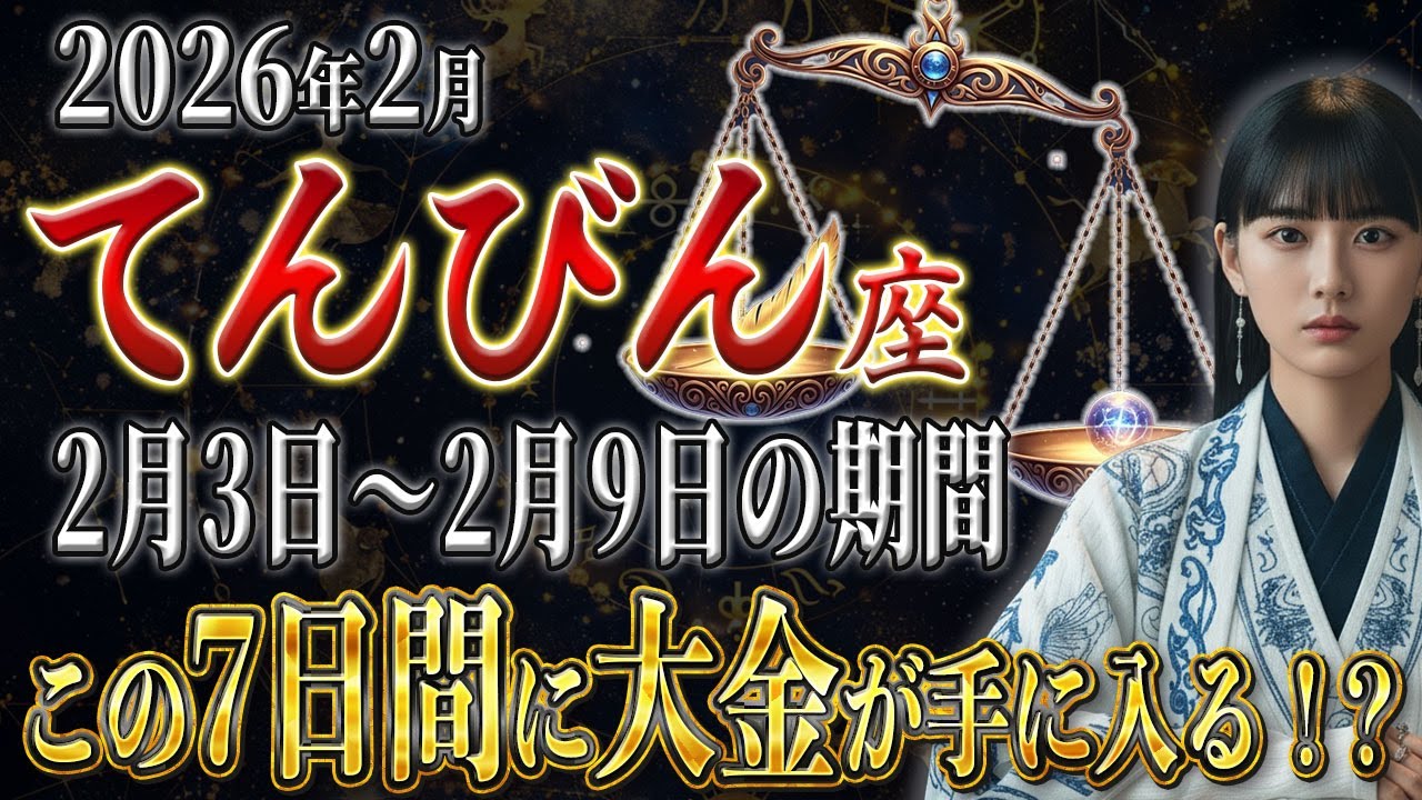 【てんびん座♎️】この期間に大金が舞い込む⁉︎今すぐ確認して注目しておいてください！
