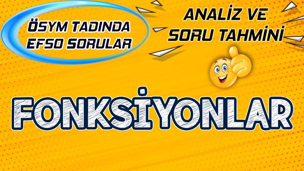 ÖSYM Tadında Fonksiyonlar | ÖSYM Nasıl Sordu, Nasıl Soracak?