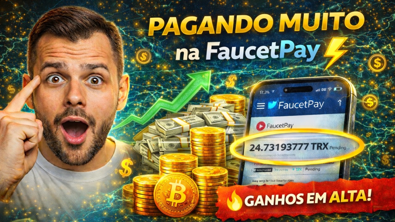 🚀 Faucet Est&aacute; PAGANDO MUITO na FaucetPay! Ganhe Cripto Todo Dia + Script Gratis 💸