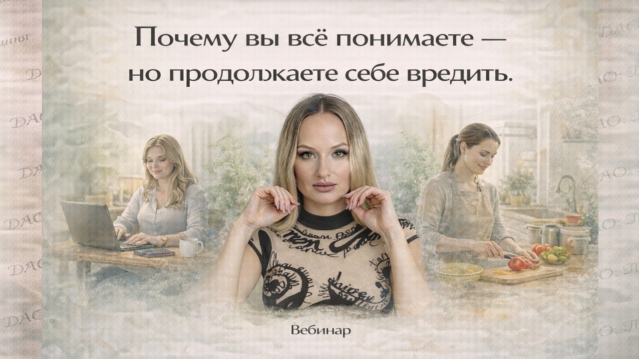 вебинар: «Почему вы всё понимаете — но продолжаете себе вредить. КПТ, Схема-терапия, протоколы СМЭР»