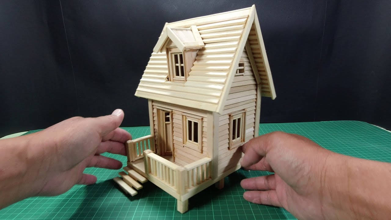How to Make Easy Popsicle Sticks House