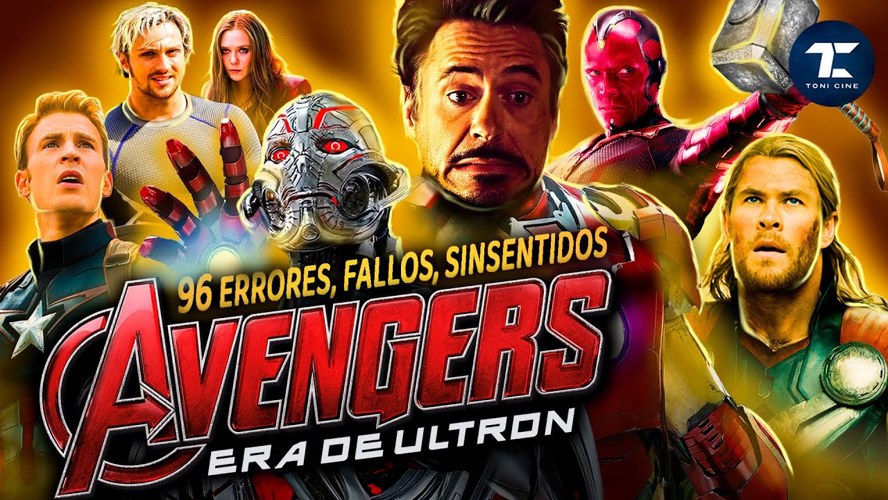 96 ERRORES de AVENGERS: ERA DE ULTRÓN (2015): agujeros de guion, fallos, clichés - @ToniCine ​