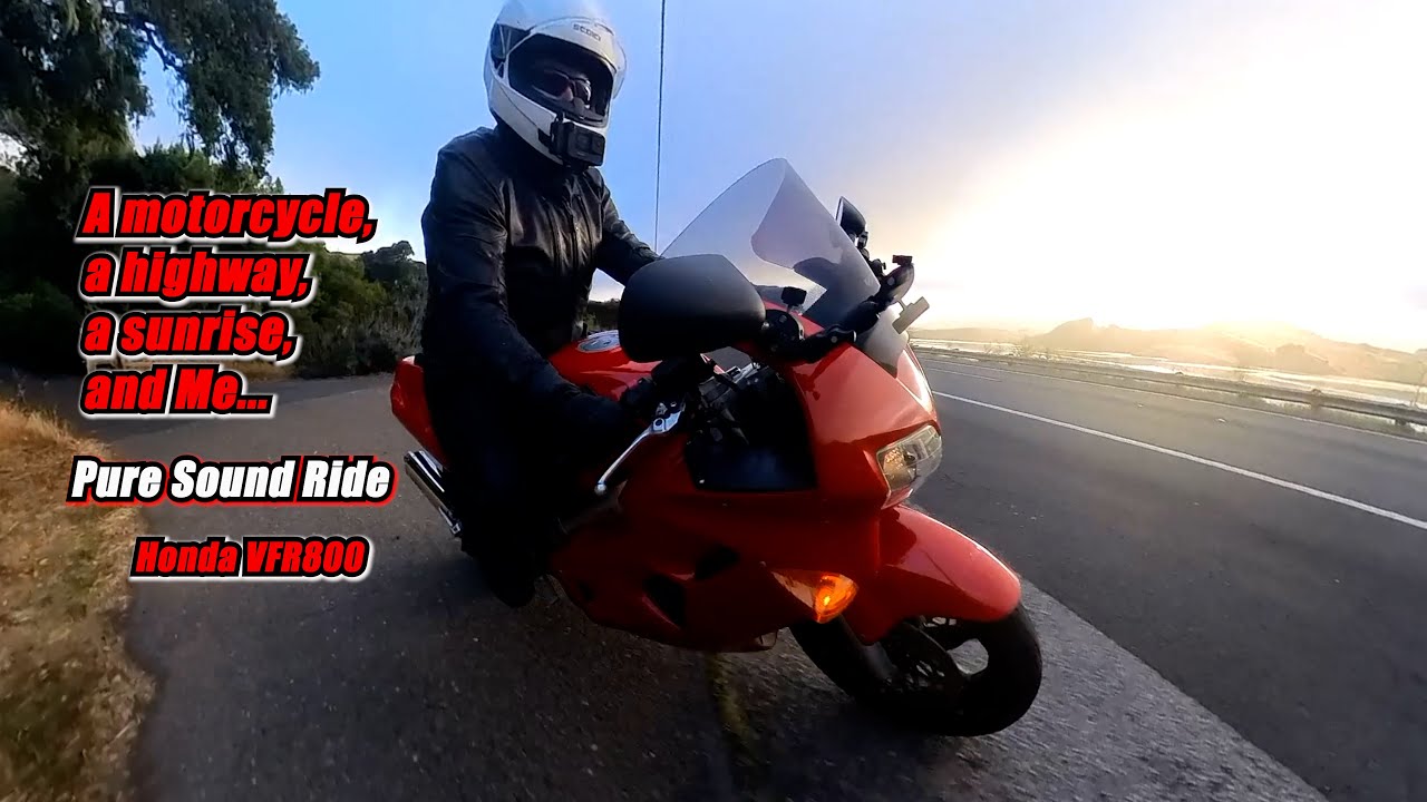 VFR Go BRRRRRRR. Early Morning Pure Sound Ride. 1998 Honda VFR800