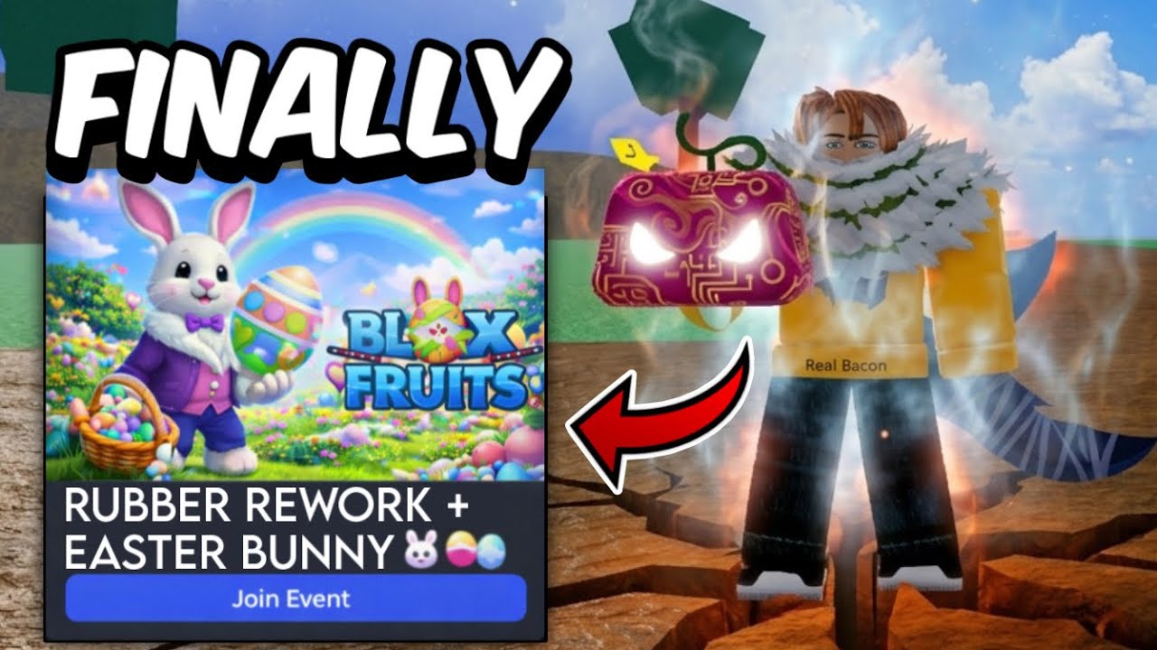 Blox Fruits Easter Event + Rubber Rework UPDATE FINALLY! 🐰