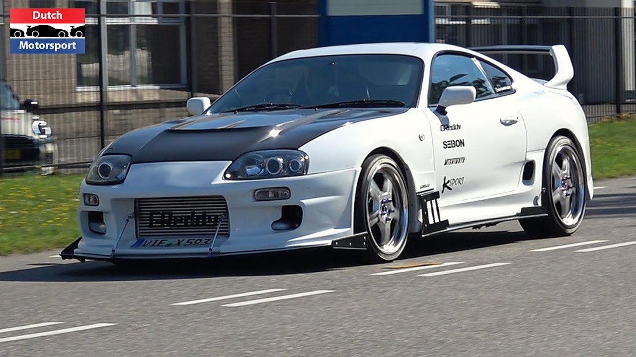 1100HP Toyota Supra 3.4L Stroker 2JZ - Accelerations & Crazy Loud Bangs!