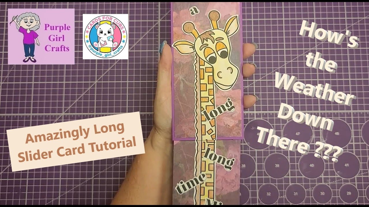 Super Slider Card Tutorial featuring someone with a really long neck