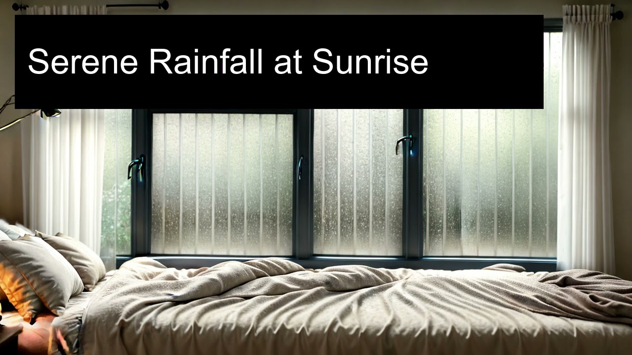 Serene Rainfall at Sunrise | Quiet After Midnight
