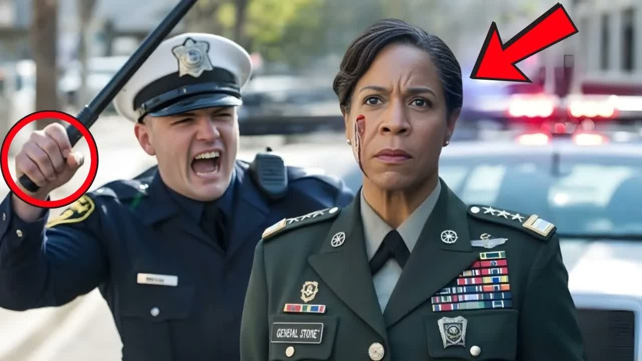 Policía racista agrede a una general negra del Ejército de Estados Unidos — al instante desea no hab