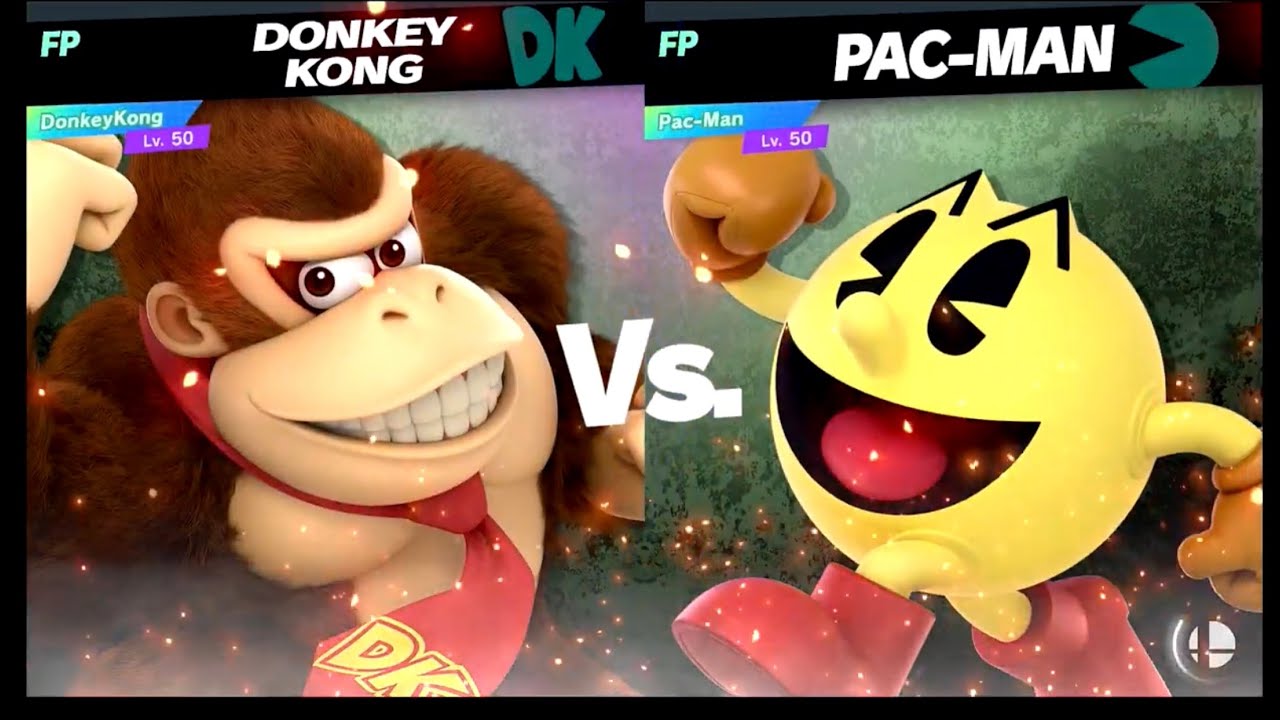 Super Smash Bros Ultimate Amiibo Fights  – Request #19385 Donkey Kong vs Pac Man