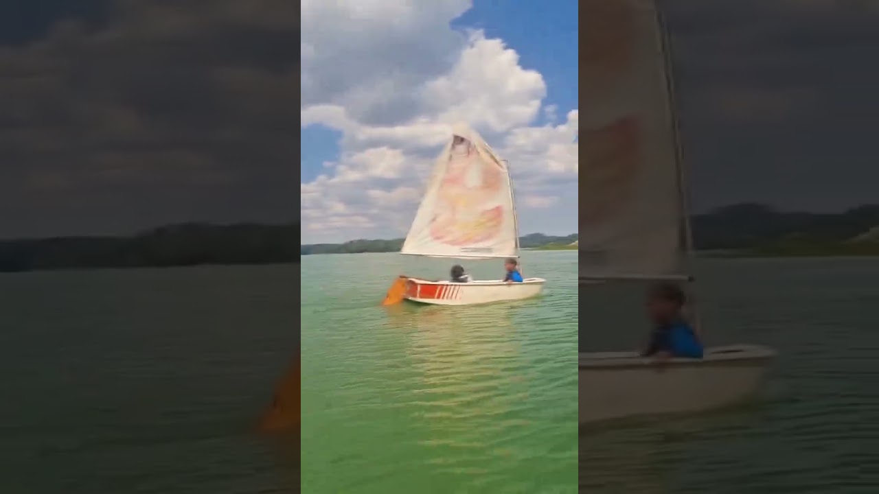 A REPRESA COM ARTE E BARCO &Agrave; VELA -  #navegandonasartes #associacaoimargem