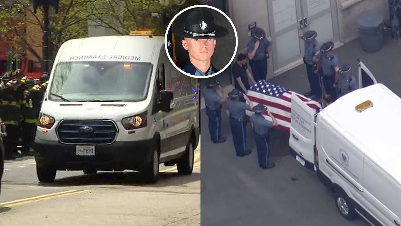 Dignified transfer for Mass. State Police trooper killed in crash