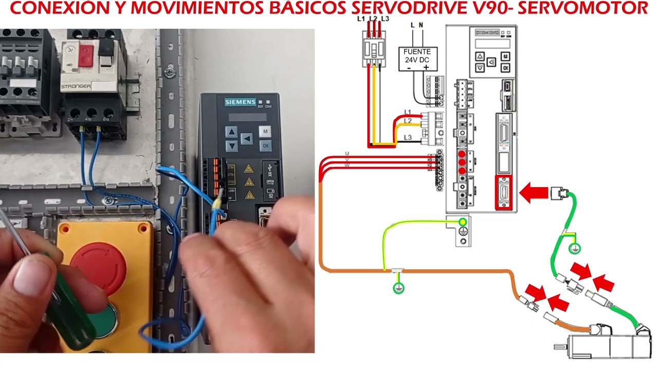 2.1 PRÁCTICA Control de servomotor con servodrive SINAMICS V90 SIEMENS