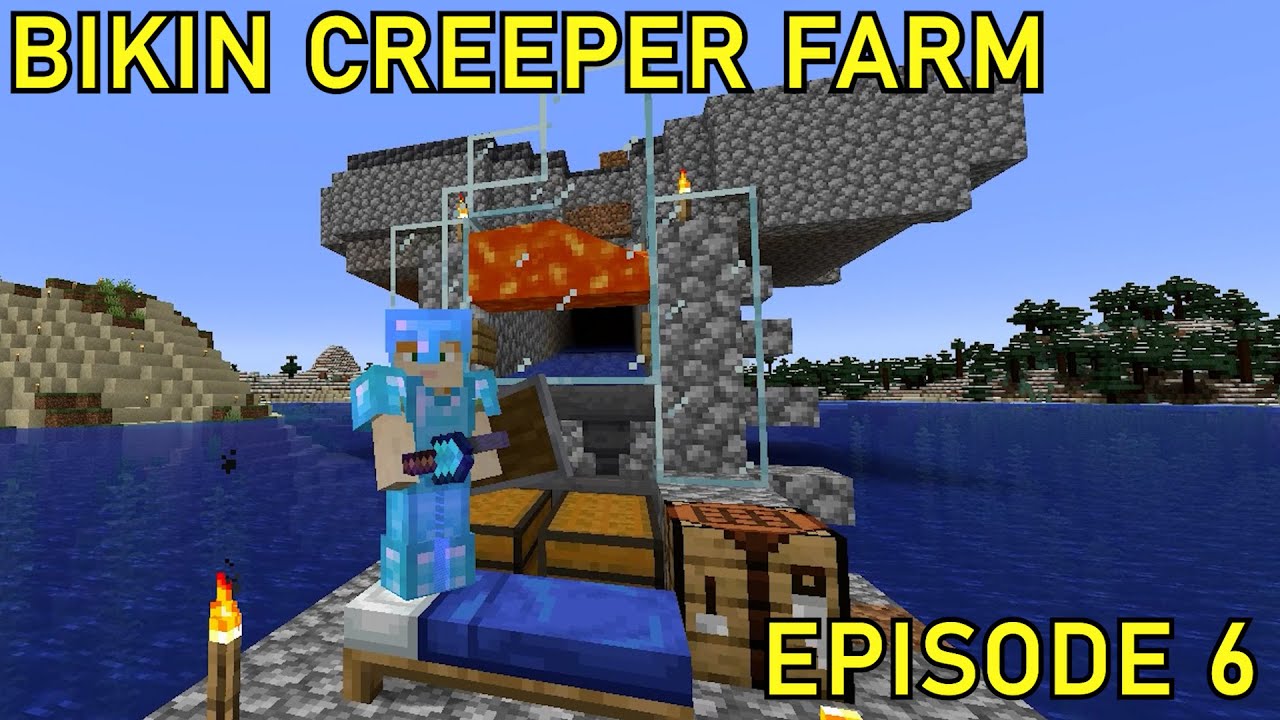 Bikin Creeper Farm - Minecraft Hardcore Let's Play | Episode 6