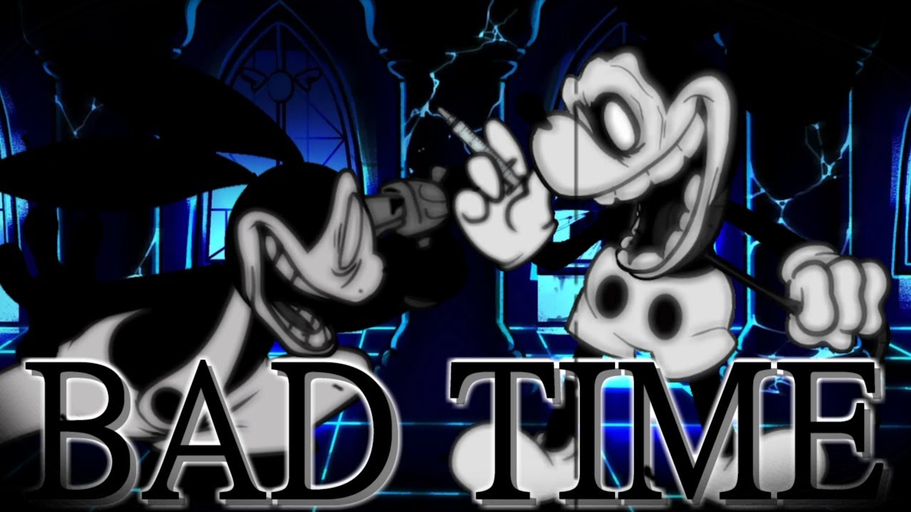 【FNF】Bad Time but Oswald and Mickey Mouse sings it