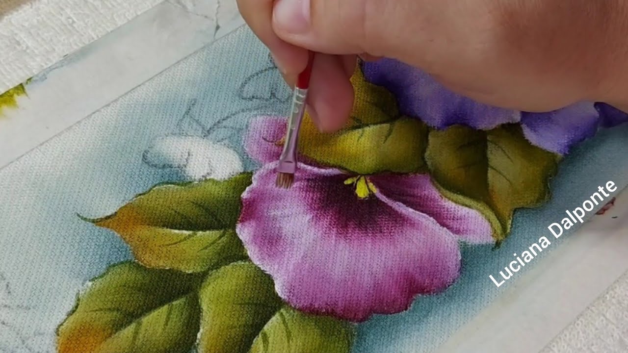 Como Pintar Amor Perfeito Coloridos. Projeto n.14 Luciana Dalponte