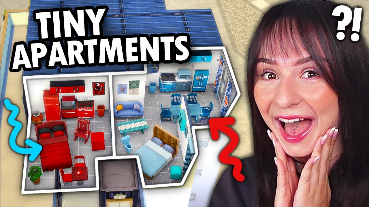 Can I fit 2 APARTMENTS into a 70 TILE APARTMENT in The Sims 4?