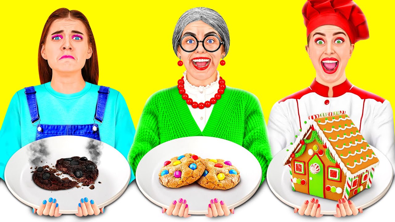 Ich vs Oma: Koch-Challenge | Küchenhelfer und Erziehungs Hacks von Fun Challenge
