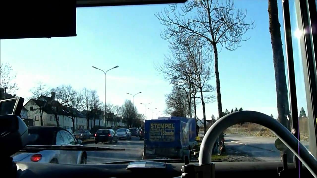München: Mitfahrt in der Buslinie 193 in einem Lions City