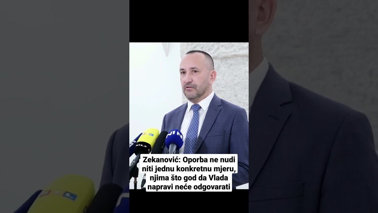 Zekanović: Oporba ne nudi niti jednu konkretnu mjeru, njima &scaron;to god da Vlada napravi neće odgovarati