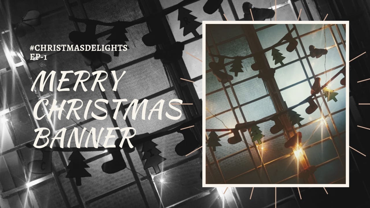DIY Merry Christmas Banner in 2 minutes using paper | #ChristmasDelights Ep-1 |Innovative Paradisum