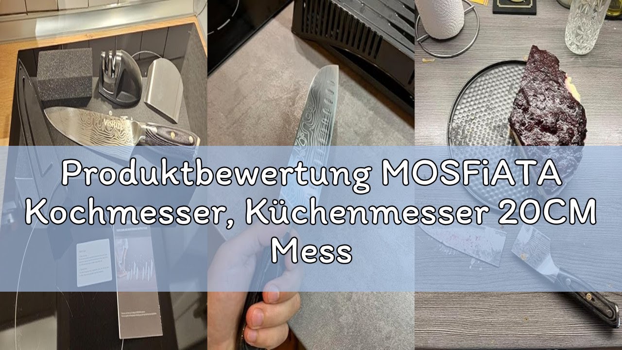 Produktbewertung MOSFiATA Kochmesser, Küchenmesser 20CM Messer Scharfe Fleischmesser Profi aus EN.41