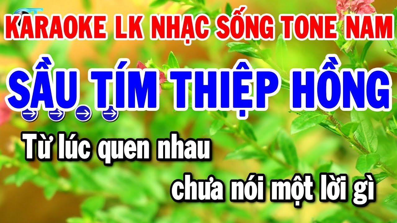 Karaoke Liên Khúc Tone Nam Nhạc Sống Rumba Dễ Hát 2026 | Sầu Tím Thiệp Hồng - Đường Tím Bằng Lăng