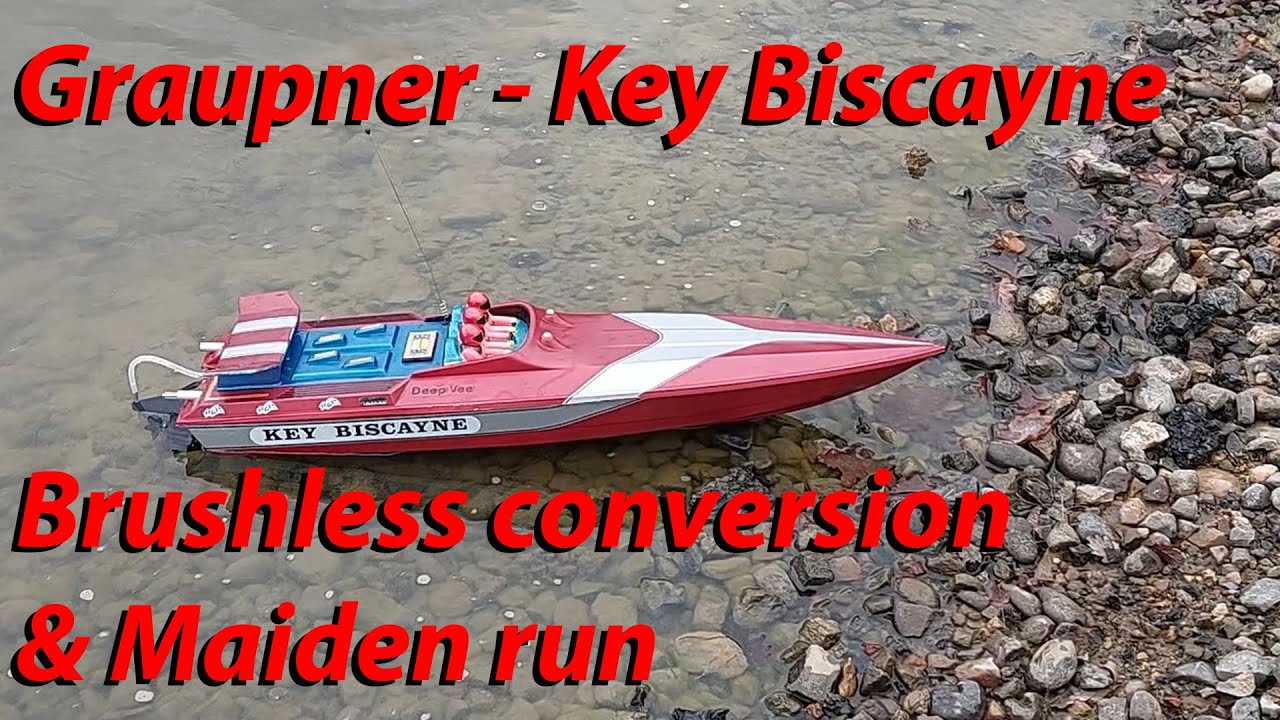 GRAUPNER - KEY BISCAYNE - VINTAGE DEEP-VEE BRUSHLESS CONVERSION & MAIDEN RUN