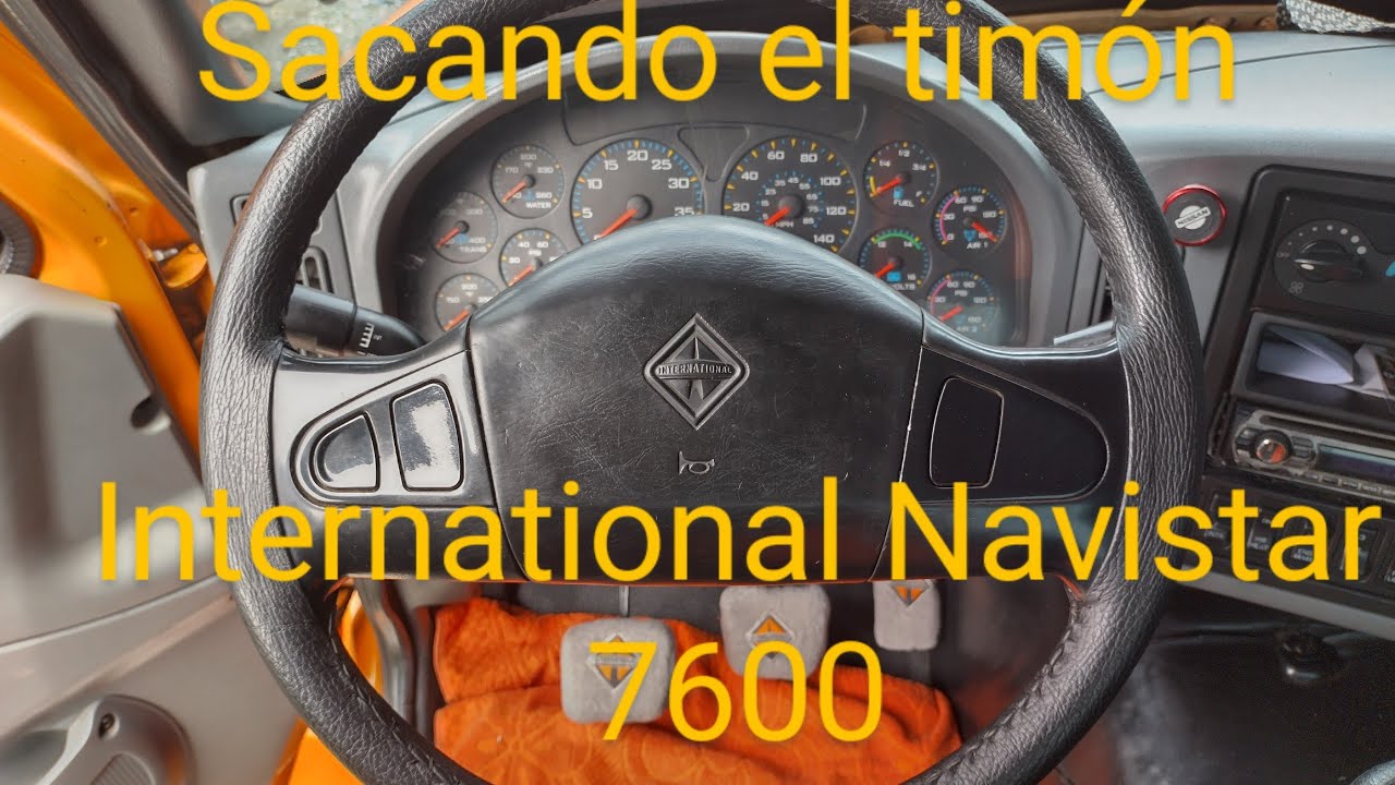 Cómo sacar el manubrio de un International Navistar 7600