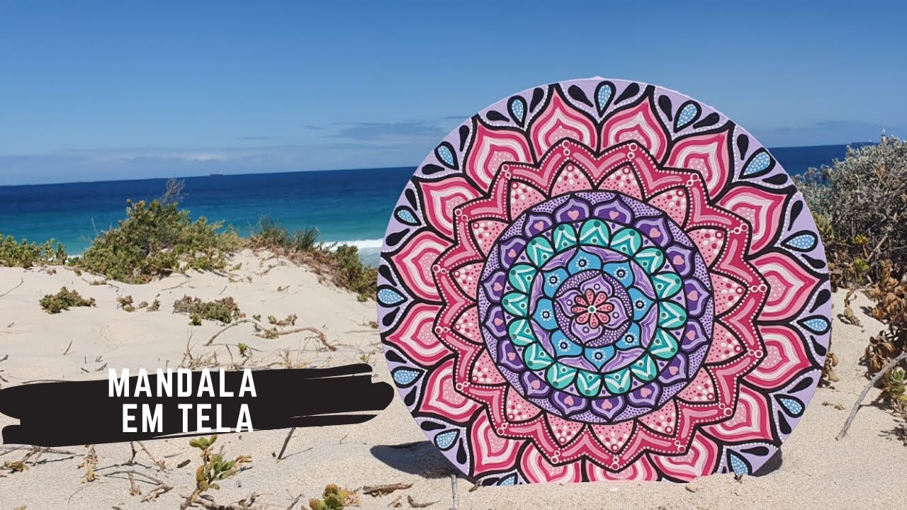 Pintando Mandala em Tela/ Canvas