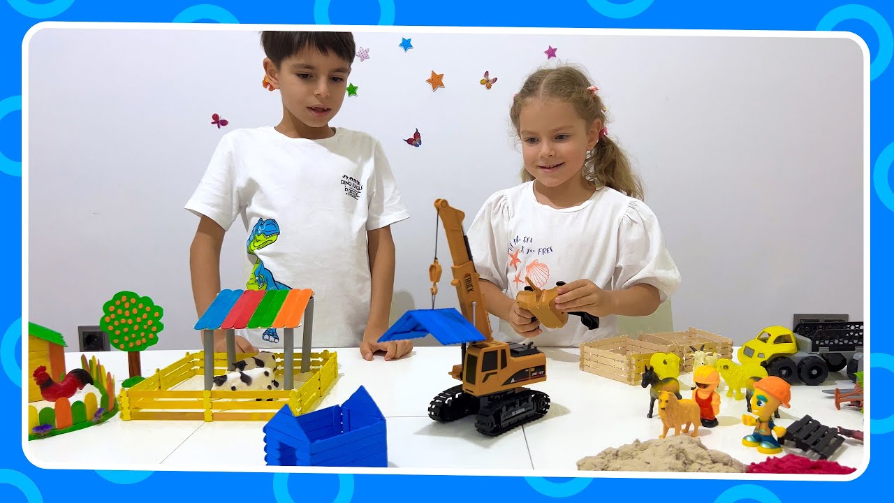 Çocuklar için Çok Eğlenceli Çiftlik Yapımı Oyunu! -  Emir Ela