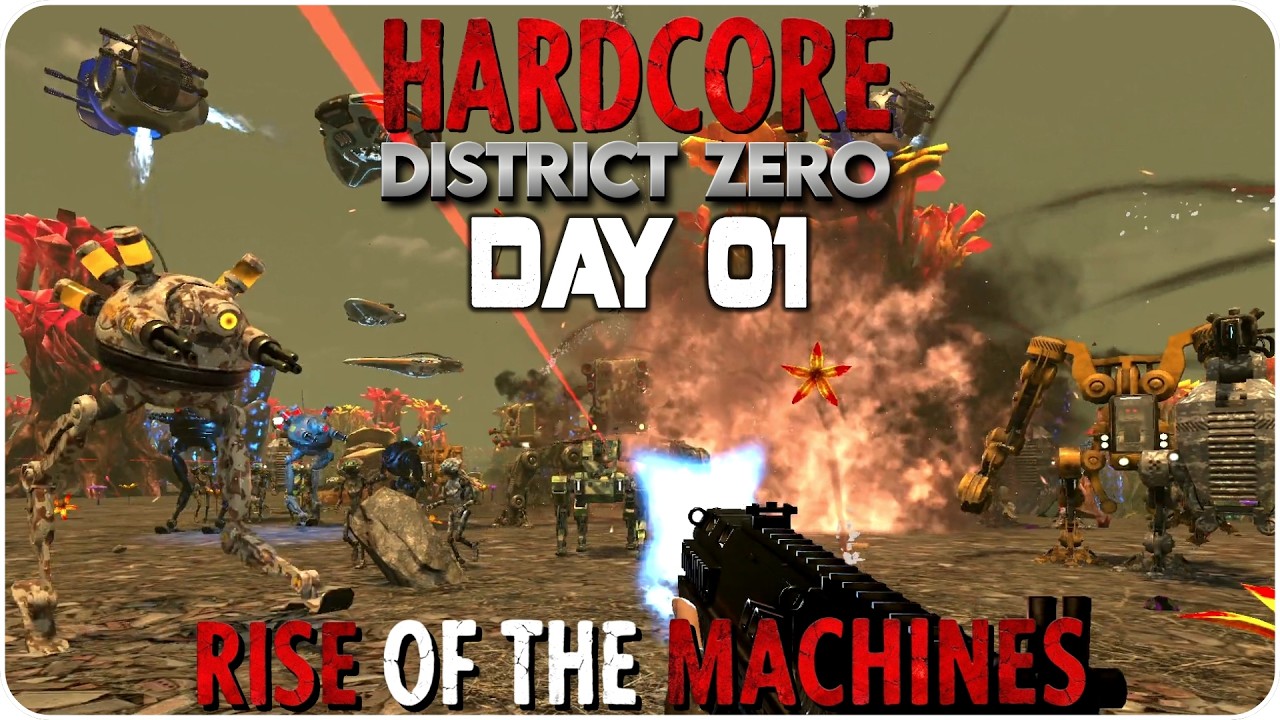 Can we survive in an apocalyptic world overrun by zombies and robots?! | District Zero Mod