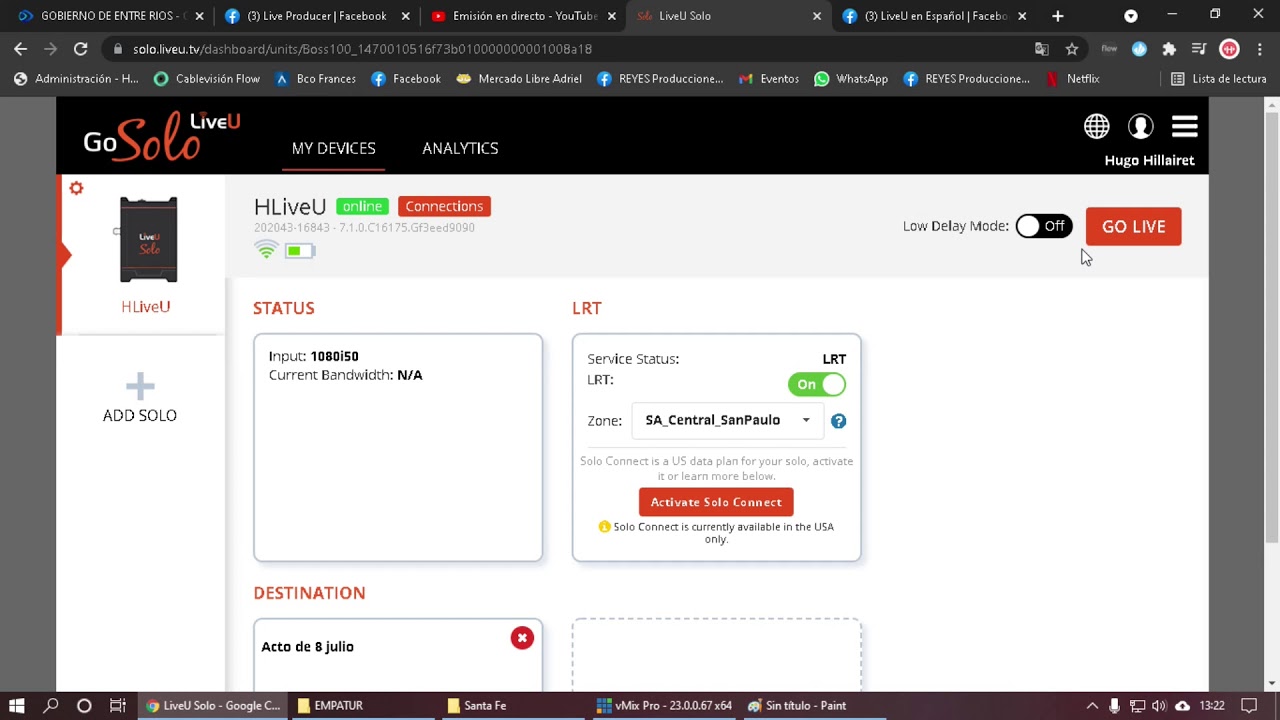 Portal Liveu Solo: Aprendiendo a crear perfiles desde 0