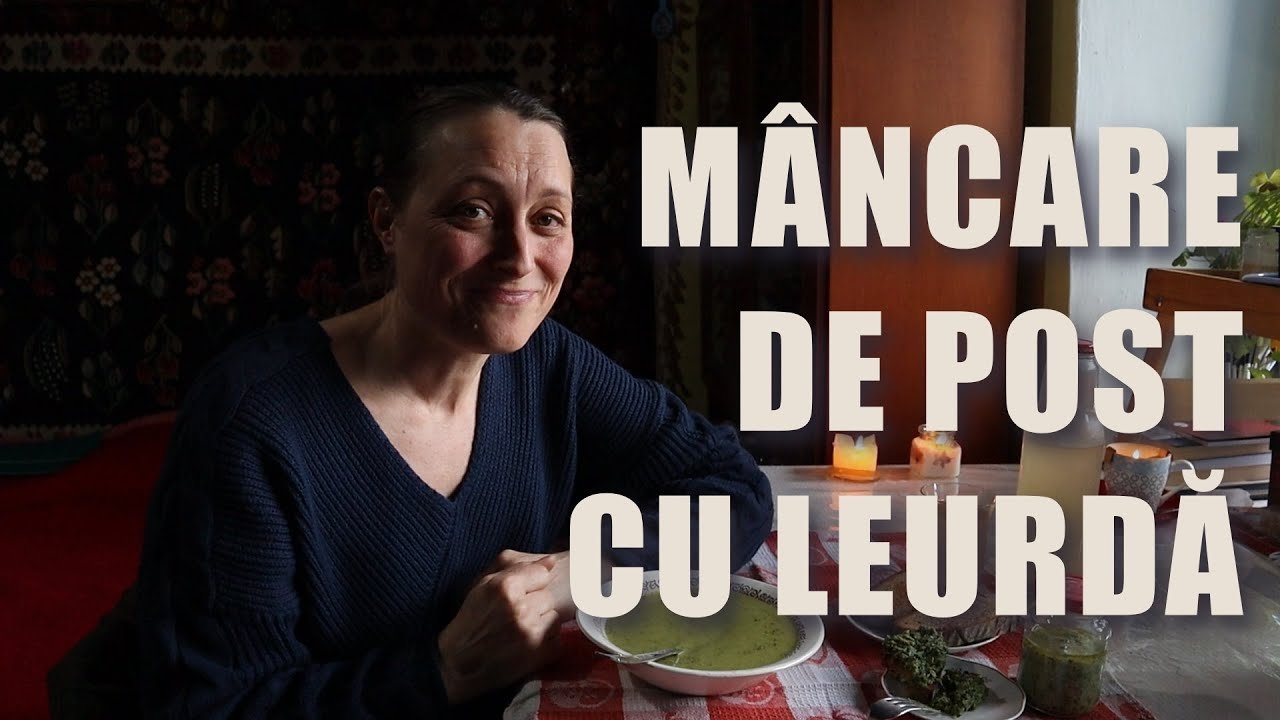 Am făcut mâncare de post cu leurdă. Iarnă în aprilie.