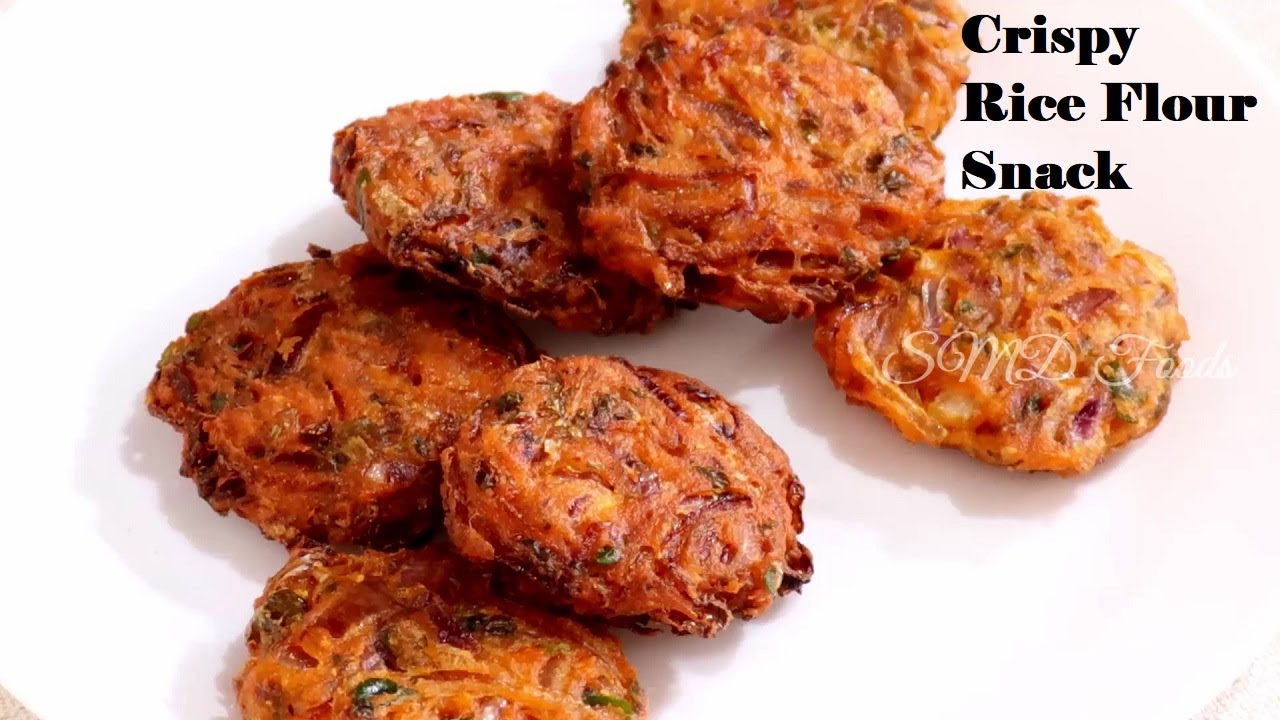 Rice Flour Onion Snack in 5 Minutes | Only 2-Ingredients Snack Recipe | Rice Flour Snack | SMD Foods
